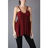Dating Apparel Burgundy Embellished Trapeze Juniors Womens Tank Top M