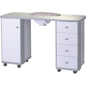 Table manucure aspirateur et 2 colonnes