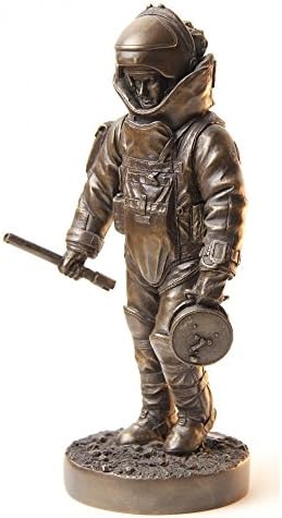 Military Statues, 7" COLD CAST BRONZE STATUE, EOD SPECIALIST, EOD - EXPLOSIVE ORDNANCE DISPOSAL