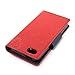 MERCURY Goospery Fancy Diary Case for Apple iPhone 5C Flip Wallet Cover (Red)