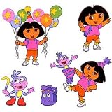 Dora the Explorer - Peel & Stick - 10 Window Clings / Decals