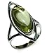 Sterling Silver Caribbean Amber Marquise-Shaped Ring