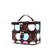 Women's Retro Dot Circle Print Cosmetic Case Make Up Bag in Choice of Colors