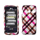 Premium Hot Pink Plaid Design Snap-On Cover Hard Case Cell Phone Protector  ....