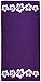 Arus Jacquard Woven Turkish Terry Cotton Beach Towel, Shells, Blue, 28x55, 28 in x 55 in (W x L), Hibiscus Purple