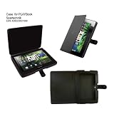 Ledertasche Playbook: Leather Case Tasche f�r Blackberry Play Book Tablet PC Smartphone Tab zum Aufklappen, schwarzvon "Spartechnik"