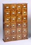 Leslie Dame CD-456W Wood Library Media Storage Cabinet - Walnut