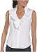 Kenneth Cole Women's Sleeveless Ruffle Front Blouse
