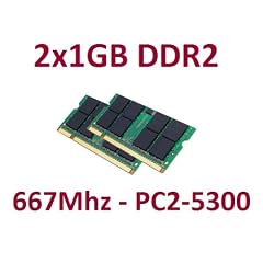 Dual Channel Kit: 2 x 1 GB = 2GB 200 pin DDR2-667 SO-DIMM (667Mhz, PC2-5300, CL%), Double sided, TOP MARKEN - JE NACH VERF�GBARKEIT - TOP PREIS - 100% kompatibel zu DDR2-533 PC2-4200