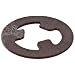 Zinc Plt Steel Self-Lock Ext Retaining Ring, 3/32" Shaft OD x .010" Th x .250" OD (Pack of 100)