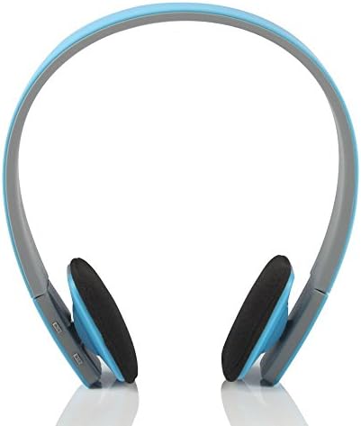 Bluetooth Headset, Portable Overhead headphone with Built-in Aux Audio Port Microphone Volume Control Compatible for Mobile Phones/Tablet PC and All Other Bluetooth Devices Stereo Headset (Blue)