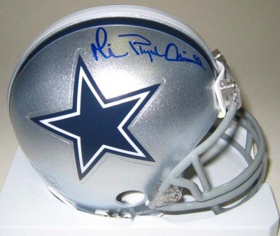 Michael Irvin Autographed/Hand Signed Dallas Cowboys Mini Helmet with Playmaker Inscription