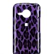 Premium Designer Hard Case for the HTC 6200 Eris Droid, Verizon - Purple Leopard Print