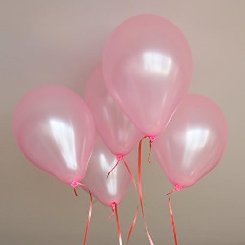 Pack of 100pcs 10" Pink Latex Party Balloons Pearl Helium Wedding Birthday Celebration Party Balloons