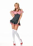 Mary Lou Peasant Top Dress W/Heart Applique