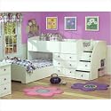 Berg 22-905-28-KNOB(96) Sierra Collection Captain's Bed for Two with Stairs