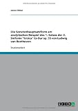 Produkt-Bild: Die Sonatenhauptsatzform am analytischen Beispiel des 1. Satzes der 3. Sinfonie "Eroica" Es-Dur op. 55 von Ludwig van Beethoven