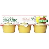 Santa Cruz Organic Apple Sauce, 6 Count, 4-Ounce Cups (Pack of 4)