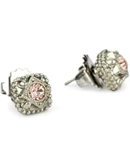 Sorrelli "French Blush" Vintage-Style Crystal Stud Earrings