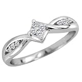 Diamond Promise Ring in 10K White Gold