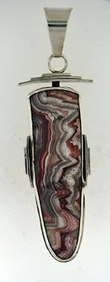 Crazy Lace Agate Pendant