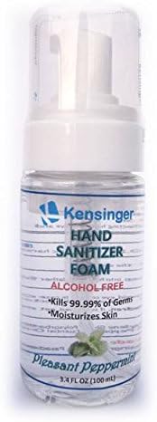 Kensinger 3.4 Oz Pleasant Peppermint Alcohol-Free Moisturizing Hand Sanitizer Foam
