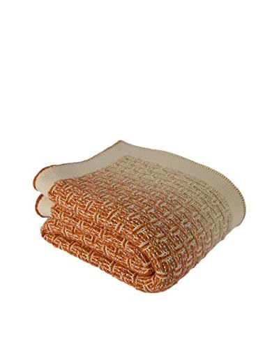 Bottega Tessile Plaid Beige/Arancione 130 x 170 cm