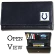 Indianapolis Colts Genuine Leather Womens Female Clutch Pocketbook - NFL Football Fan Shop Sports Team Merchandise