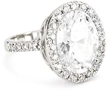 41oZ1cSiP L. SL160  Fashion Trends|CZ by Kenneth Jay Lane Trend CZ Cubic Zirconia Oval Pave Fashion Ring, Size 7