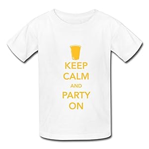 Causal Short Sleeve Keep Calm Party Kids T-Shirt