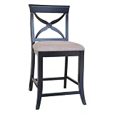 Powell Boomerang X Back Counter Stool, 24-Inch Seat Height