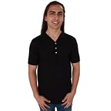 American Apparel 2471 Fine Jersey Short Sleeve Henley