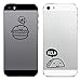 Tech Tattz Junk Food Junkie Taco and Burger Vinyl Decal Sticker for Phone Tablet Laptop