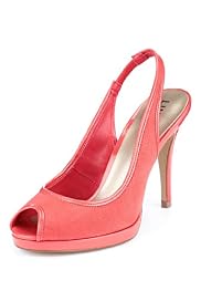 Limited Collection Peep Toe Stiletto Heel Slingback Shoes