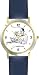 Habit 2 - Goal, Straight A's (English Text) - DELUXE TWO-TONE WATCH from THE 7 HABITS - WATCH COLLECTION BY WATCHBUDDY&reg; - Arabic Numbers - Blue Leather Strap-Size-Large ( Men's Size or Jumbo Women's Size )