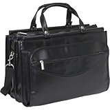 SOLO Classic Collection Triple Compartment Portfolio, Carrying Case, Black  ....