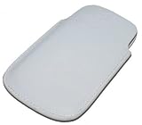 Original Handycop® Edel Etui W2 Weiß - ECHTLEDER Tasche aus echtem Leder - handvernäht - passend für Sony Ericsson W705 / W760i / W595 / Vivaz / Vivaz Pro