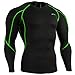 emFraa Men Women Skin Tight Compression Base layer Black Running Shirt S ~ XXL