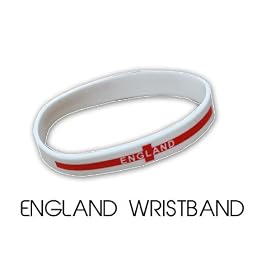 3 x England Flag Wristbands/Bracelets