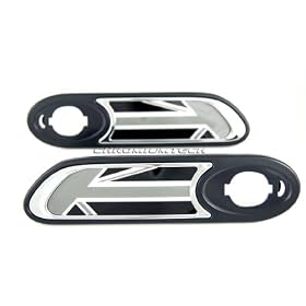 01-06 MINI Chrome Side Scuttles / Repeater (with Black Union Jack Insert)
