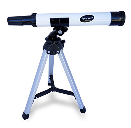 Balance Living Mini telescope (30X) + Tripod (9.5") , Aluminum Main Body