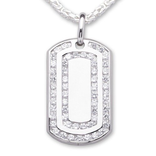 Dog-Tag Anhänger 925 Sterling
