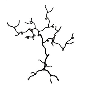 Twig Earring Tree Jewelry Holder SMALL Bronze