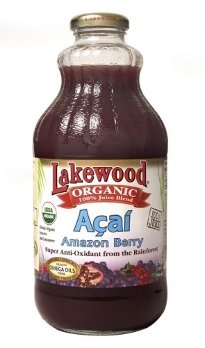 Lakewood Organic Acai Amazon Berry - Package contains SIX 32oz. Bottles