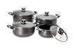 Concord 8 Piece Non-Stick Stock Pots Casserole Cookware Set