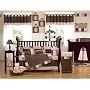 JoJo Designs 9-Piece Baby Crib Infant Bedding Set - Soho Pink and Brown