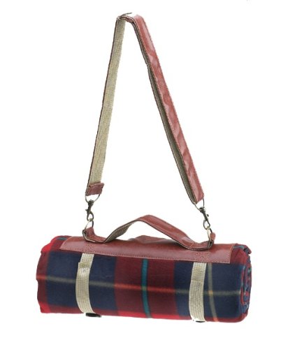 Picnic Gift Sparks Fleece Blanket Tote w/ Water Proof Backing