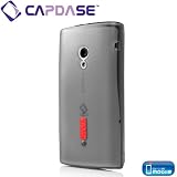 CAPDASE docomo Xperia (SO-01B) / X10 Soft Jacket 2 XPOSE with Screen Guard Crystal Clear, Clear Black 「ソニー・エリクソン XPERIA X10」専用 ソフトジャケット (クリスタル・クリアー 液晶保護シート 付き) クリアー・ブラック SJSEX10-P201