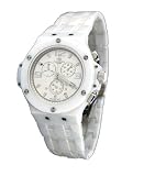 Oniss #ON8106-M7 Men's White Ceramic Sports Chronograph Watch