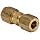 Dixon 62C-04 Brass Compression Tube Fitting, Union, 1/4" Tube OD